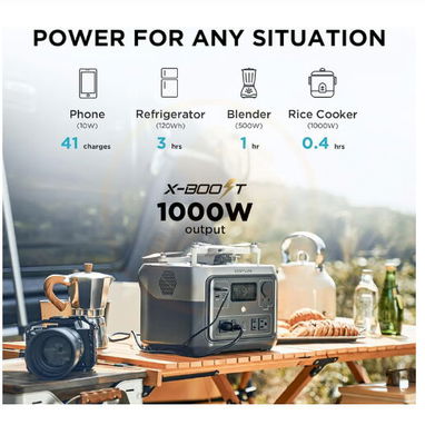 EcoFlow RIVER 2 Max con 512Wh, 500W - Pico 1000W, Batería LiFePO y Carga Rápida Estación/ 445 de Energía Portátil - Img 123198259