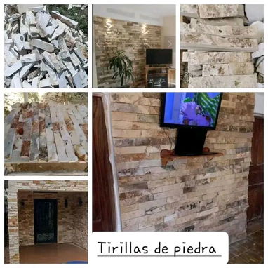 Se venden todo tipo de piedras para enchapes de pared y para la humedad en la misma,laja, jaimanita, tirillas de piedra - Img 86890020