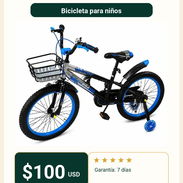 🚲 Bicicleta Infantil Aro 20 Azul | Canasta y Rueditas de Apoyo - Img 56843130