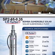 BOMBA / TURBINA SUMERGIBLE SOLAR CR-TURBO - Img 57990057