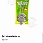 Vendo set de coladores de acero inoxidable. 3 piezas. - Img 56756357