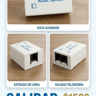 Splitter +cordones de línea - Img 127812082
