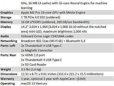 MacBook Air. M2. 8/512GB. 13”//MacBook Pro. Chip Apple M3 Pro 18/512GB// Detalles dentro del anuncio...Miguel(53226526) - Img 56393435