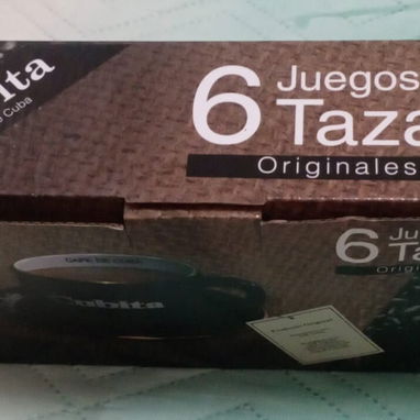 Tasas cubita para café 6 tasas y sus 6 platicos todo original en caja nuevo usted lo estrena - Img 121303883