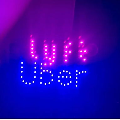 Panel Led de auto con insignia de Uber y Lyft - 2/2