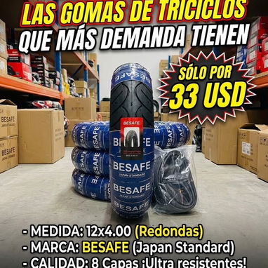 Gomas, neumáticos , triciclos , eléctricos - 3/4