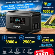 "OUPES MEGA 2 PRO" POTENCIA PICO: 3900 W POTENCIA CONTINUA: 2500 W CAPACIDAD:2048 Wh, AMPLIABLE HASTA 10.24kWh con BA - Img 57856807