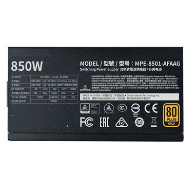 Cooler Master MWE Gold 850 V2 850W 80+ Gold Full Modular ATX | OPEN BOX - Img 123371810