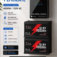 Kit Solar Inversor Sumry + 2 Baterías 12.8V-100Ah - Img 57096577