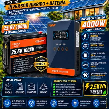 Estacion de energía Solar, Inversores, Baterias, Ventilador recargable, bicicletas eléctricas y mucho más... - 8/10