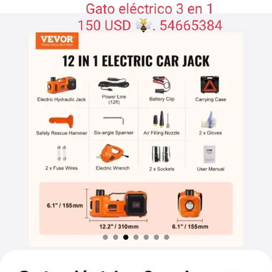 Gato eléctrico 3 en 1 - 7/7