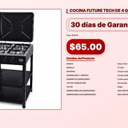 COCINA FUTURE TECH DE 4 QUEMADORES . - Img 56998659