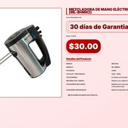 MEZCLADORA DE MANO ELÉCTRICA MILEXUS (ML-BHM62) . - Img 57102923