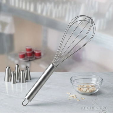 Batidor de mano tipo globo. Metálico y de silicona ✨🥣 (Ely) $2.35 - 2/3