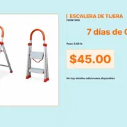 Escalera de Tijera de Aluminio de Línea Comercial para Bodegas Base VPT#-0474 - Img 55549478