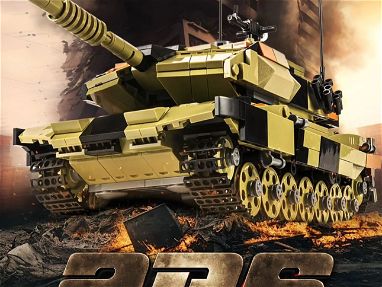 Juego de bloques de construcción de tanque militar Leopard 2A6, 1063 piezas de ladrillos, modelo de construcción del ejé - Img 69044370