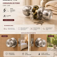Nuestra Tienda oferta esta Cerradura de Pomo MEGAPRO – Solo $10 USD. Lee y 📞 56249037 - Img 55694743