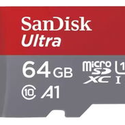 Micro SD Sandisk (64 GB) Adaptador   Clase 10 US$ 20.00 - Img 58132665