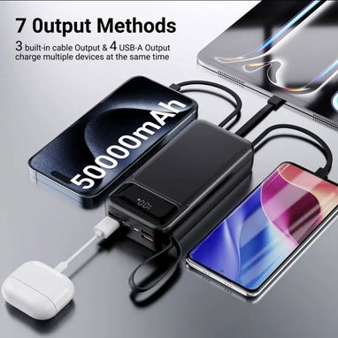 Power Bank Ultra Capacidad Znoyaf 50000mAh - Cargador Portátil - Img 111211189