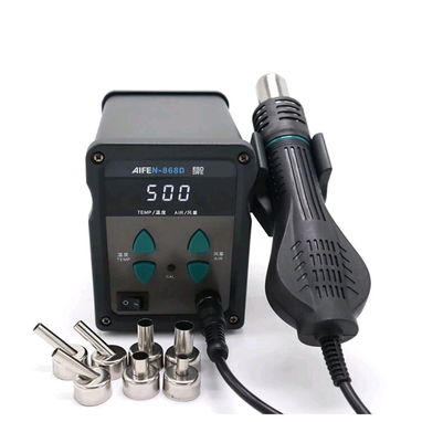 Estación Aire Caliente AIFEN-868D 700W Chip PID + LCD Dual + 4 Boquillas + Sleep Auto - Img 125209990