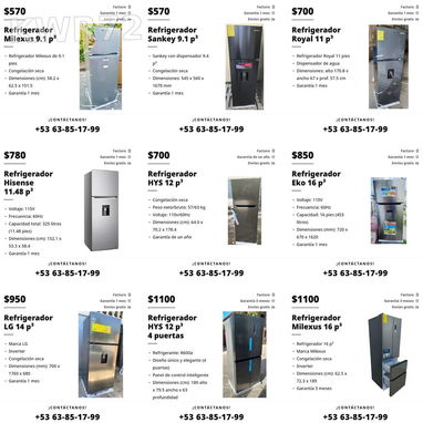 Refrigeradores neveras lavadores y splits nuevos - 3/4