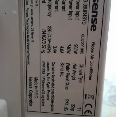 🔥 **OFERTÓN: Split Inverter Hisense 1 Tonelada (Perfecto para reparar o repuestos)** 🔥 - Img 97222722