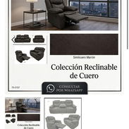 Juego de sofá de cuero - Img 55733100