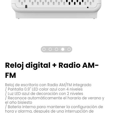 Reloj de escritorio con Radio AM/FM integrado - Img 122011895