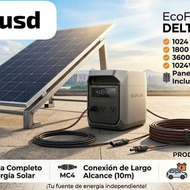 Ecoflow Delta 3 Classic con panel de 585w y cable de 10m. - 5/5