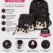 Mochila escolar de 4 piezas. - Img 57144897