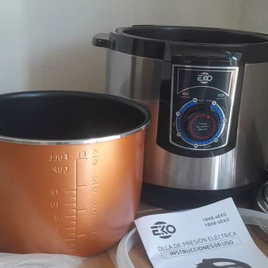 Olla Reina EKO 6L Olla Antiadherente Interna, Olla Reina EKO 6L Taza Medidora y Espumadera VPT#-0514 - Img 122773146