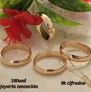 Juegos de anillos de compromiso criollos y alianzas de oro 9k y 10k cifrados - Img 49730229