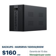 🔋 Backup Marsriva 1500 VA / 900 W | Respaldo para tus equipos - Img 58282867