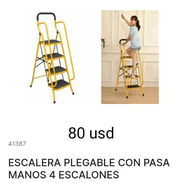 Escalera plegable con pasamanos - Img 55891588