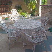 💥"¡Llegar y sentarse! Juego de terraza de aluminio,ideal para reuniones familiares,cero óxido,ligereza y durabilidad 💥 - Img 55095889