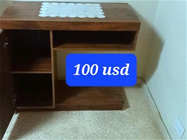 Juego de sala,sillones de madera,mesa escritorio,mesa tv,librero y más - Img 65033541