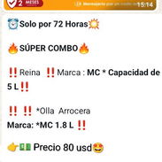 Combo Olla Reina y Olla arrozera - Img 55927315