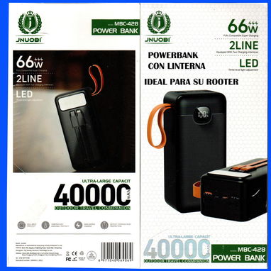 Vendo powerbank de 40000mah nuevo, tiene linterna incluida - Img 125185687