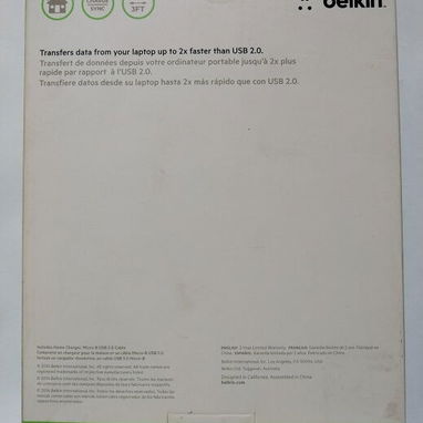 Cargador belkin USB-C 10W,  Galaxy S5, Note3 ,TabPRO  UP TO 2x FASTER DATA TRANSFER 53274327 - Img 103442520
