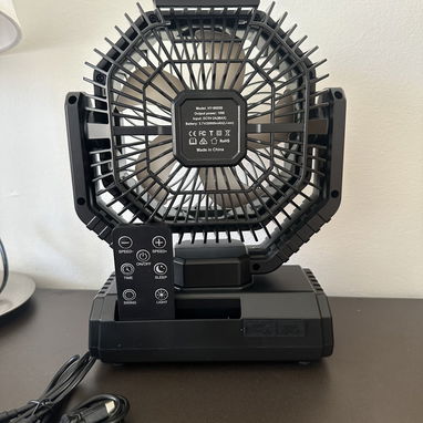Ventilador portátil con luz led recargable fácil de llevar a cualquier lado! - Img 120327377