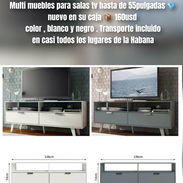 Multi mueble para sala tv hasta 55 pulgadas - Img 55471163