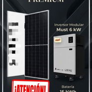 Kit todo en uno Must de 6kw de inversor con 15kw de batería de respaldo + 5 paneles solares bifaciales Longi de 620 W - Img 58325141