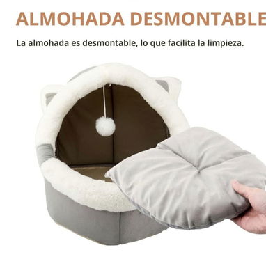 Cama Tipo Cueva para Gatos / Talla M y L - 3/5