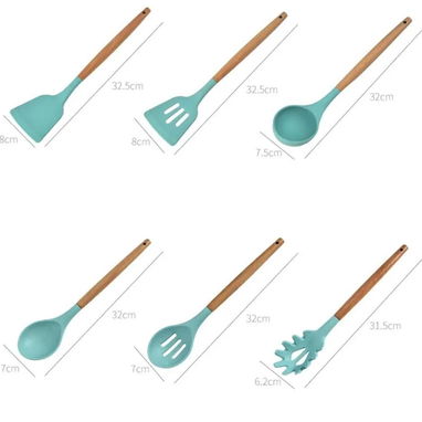 💜Set  de utensilios de cocina de silicona -12 piezas(DH) - 2/8