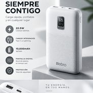 🔋 POWER BANK NEBRO 10,000mAh — ENERGÍA CUANDO LA NECESITAS ¿Te quedaste sin batería justo cuando más necesitabas - Img 58018016