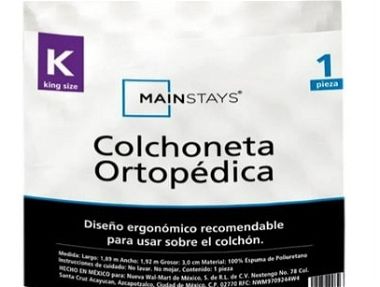 Colchonetas ortopedicas King size recomendable para usar sobre colchones llamar 78605934. - Img main-image