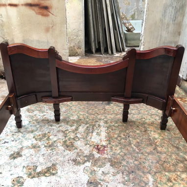 ⚜️ Cama imperial antigua restaurada • Entrega incluida 🚛 - 5/5