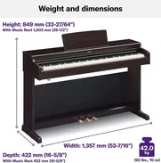 PIANO YAMAHA YDP-164 de 88 teclas - Img 50318590