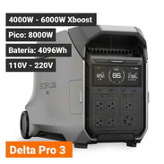 EcoFlow Delta Pro 3 110V/220V 4096Wh Pico 8000W, Batería LiFePO y Carga Rápida Estación de Energía Portátil - Img 55687569