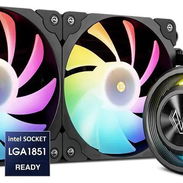 Disipador líquido para CPU Vetroo R240, diseño de cubierta reemplazable, 2 ventiladores ARGB y PWM de 120 mm - Img 53413057